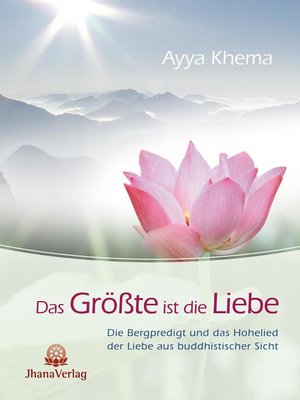 cover image of Das Größte ist die Liebe